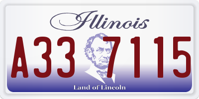 IL license plate A337115