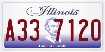 IL license plate A337120