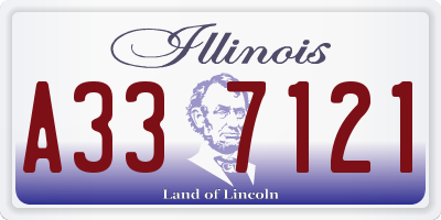 IL license plate A337121