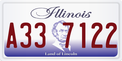 IL license plate A337122