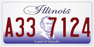 IL license plate A337124