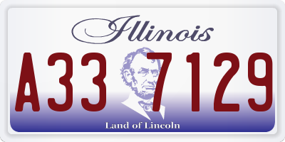 IL license plate A337129
