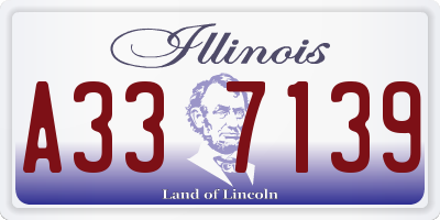 IL license plate A337139