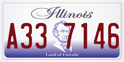 IL license plate A337146
