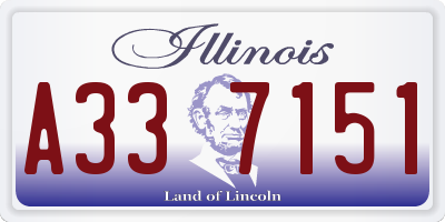 IL license plate A337151