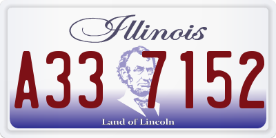 IL license plate A337152