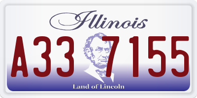 IL license plate A337155