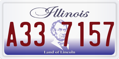 IL license plate A337157