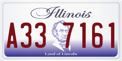 IL license plate A337161