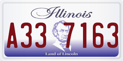 IL license plate A337163