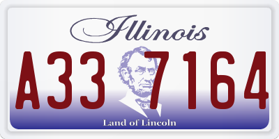 IL license plate A337164