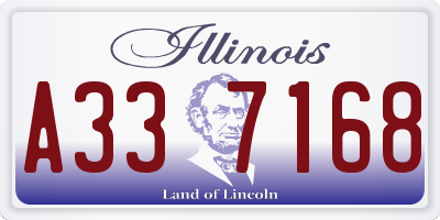 IL license plate A337168