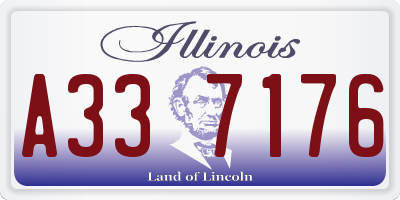IL license plate A337176