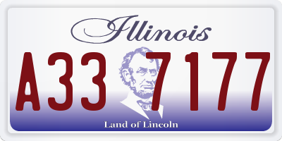 IL license plate A337177