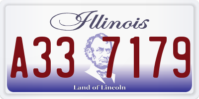 IL license plate A337179