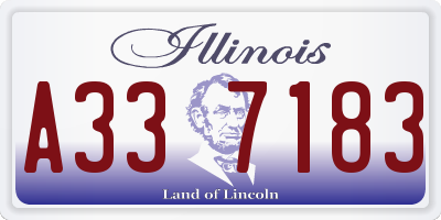 IL license plate A337183