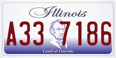 IL license plate A337186