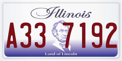 IL license plate A337192