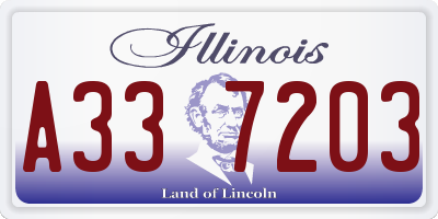 IL license plate A337203