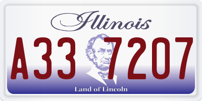 IL license plate A337207