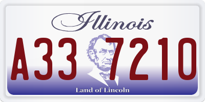 IL license plate A337210