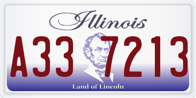 IL license plate A337213
