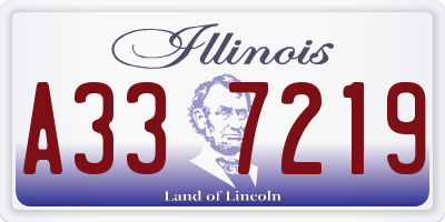 IL license plate A337219