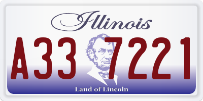 IL license plate A337221