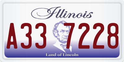 IL license plate A337228