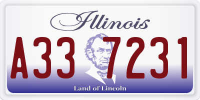IL license plate A337231