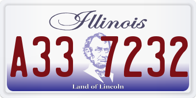 IL license plate A337232