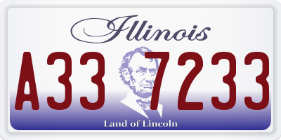 IL license plate A337233