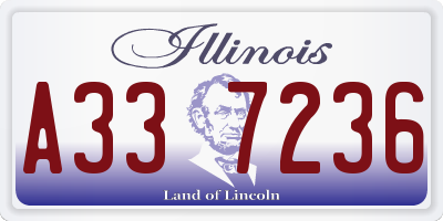IL license plate A337236