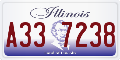 IL license plate A337238