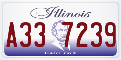 IL license plate A337239