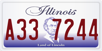 IL license plate A337244