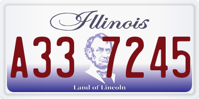 IL license plate A337245
