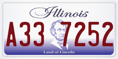 IL license plate A337252