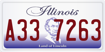 IL license plate A337263