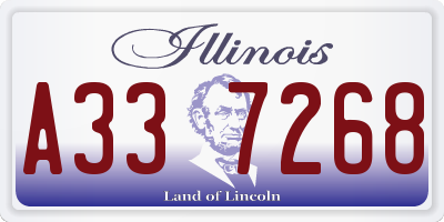 IL license plate A337268