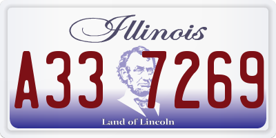 IL license plate A337269