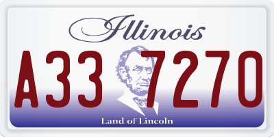 IL license plate A337270