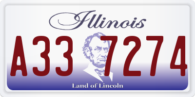 IL license plate A337274
