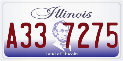 IL license plate A337275