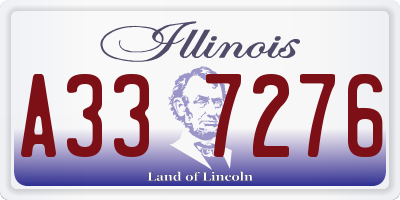 IL license plate A337276