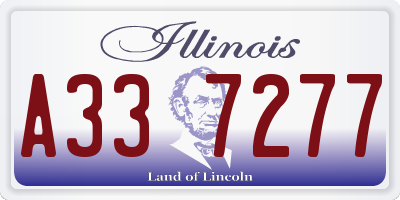 IL license plate A337277
