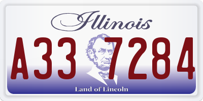 IL license plate A337284