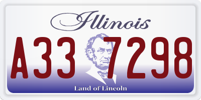 IL license plate A337298
