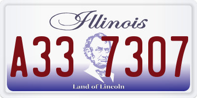 IL license plate A337307