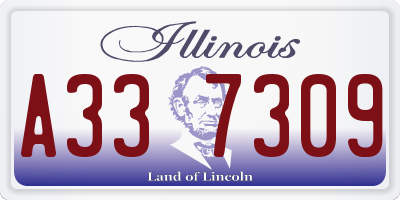 IL license plate A337309